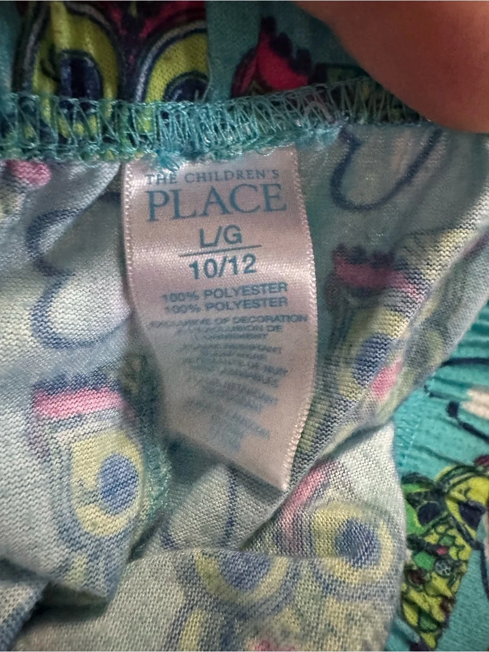 The Children's Place Teal Owl Print Pajama Pants